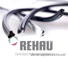 Уплотнитель для окон Rehau (Рехау) черный, серый